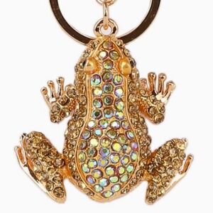 Frog Rhinestone Purse Charm